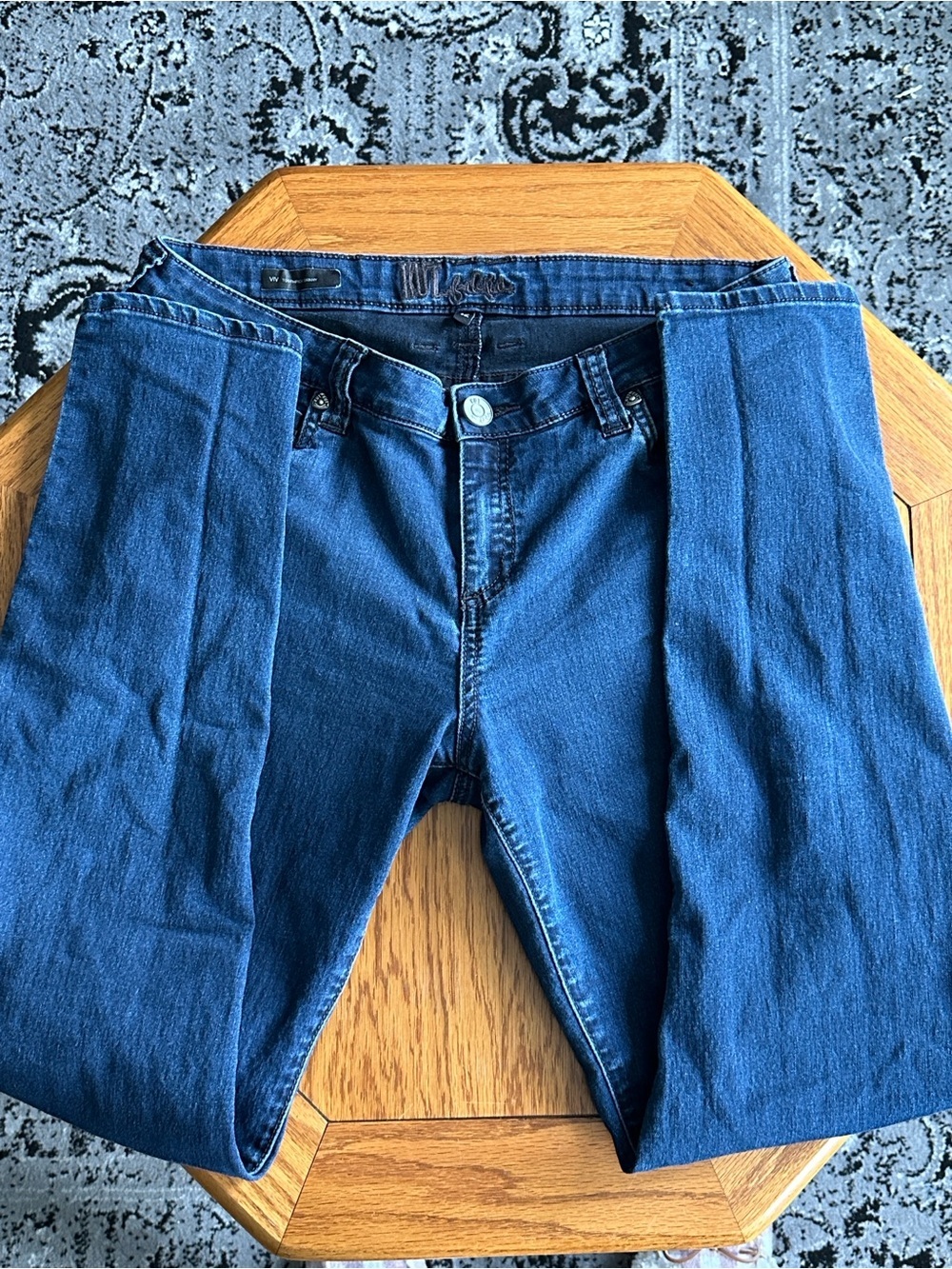 *KUT FROM THE KLOTH* Dark Blue Viv Toothpick Skinny Denim Jeans Size 12 - Picture 3 of 9
